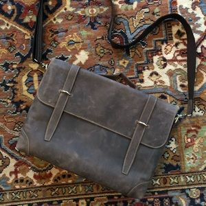 Genuine Leather Handmade Distressed Laptop Bag 💼